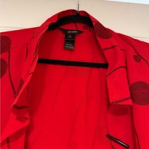 Ali Miles Scarlet Floral Top